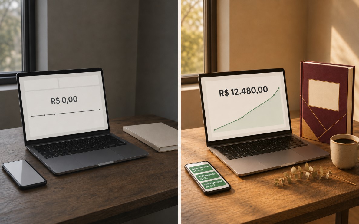 Comparativo antes e depois do método