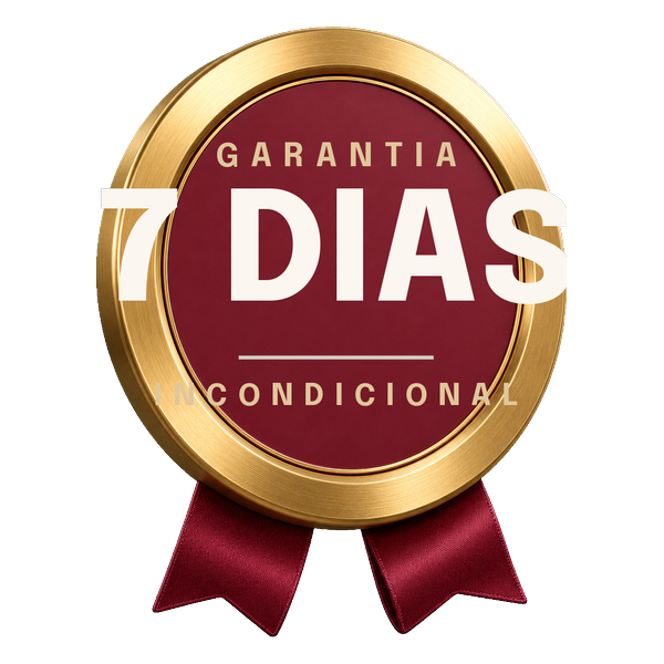Selo de garantia incondicional de 7 dias
